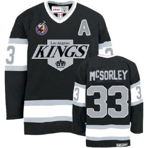 Herren Los Angeles Kings Eishockey Trikot Marty Mcsorley #33 Authentic Throwback Schwarz CCM